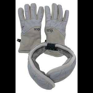 180s Women's Shetland Ear Warmer & All Touch Glove Gift Set Gray
